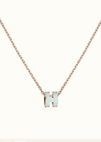 [sparkle Jewelry ]POP H LIGHT BLUE NECKLACE