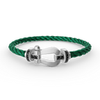 [sparkle Jewelry ]FORCE LARGE HORSESHOE BLACK DIAMOND BRACELET SILVER