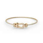 [sparkle Jewelry ]FORCE  HORSESHOE  DIAMOND TENNIS BRACELET