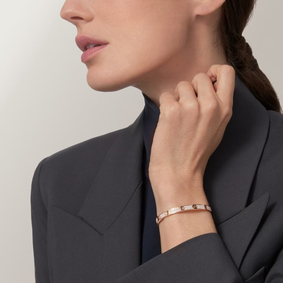 [sparkle Jewelery]LOVE BRACELET 4.8MM DIAMOND-PAVED