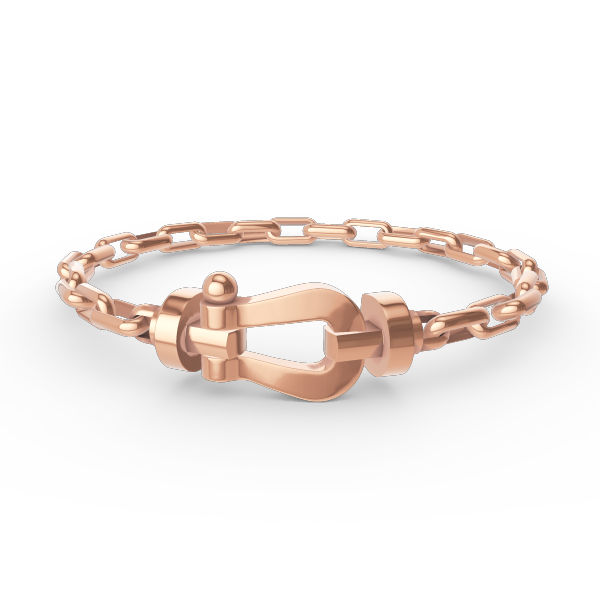 [Sparkle]FORCE GROSSER HUFEISENVERSCHLUSS METALLARMBAND
