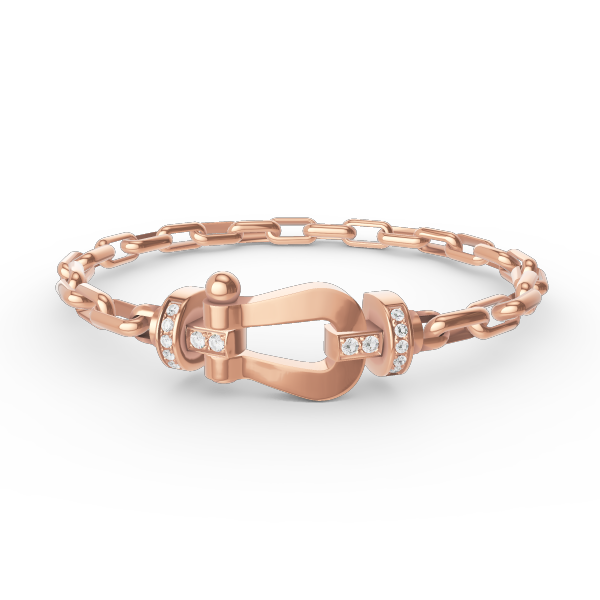 [Sparkle]FORCE GROSSER HUFEISENVERSCHLUSS METALLARMBAND