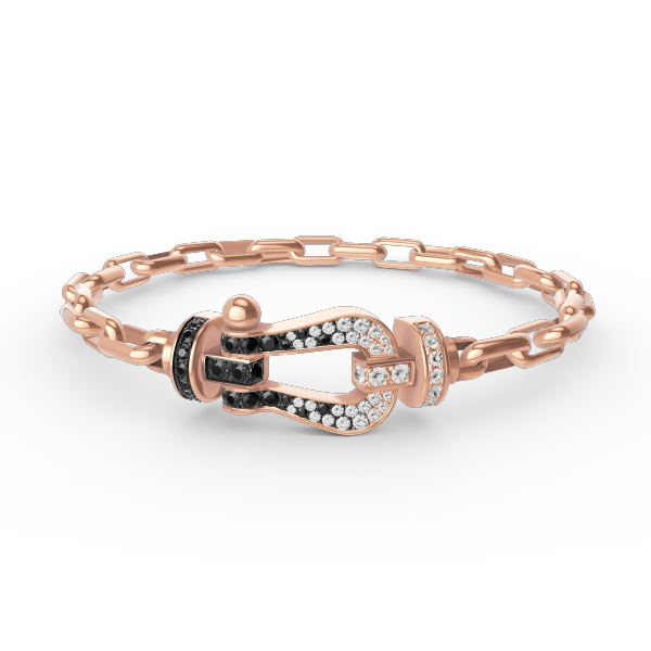 [Sparkle]FORCE GROSSER HUFEISENVERSCHLUSS METALLARMBAND