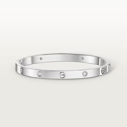 [sparkle Jewelery]LOVE BRACELET 4.8MM 4 DIAMONDS