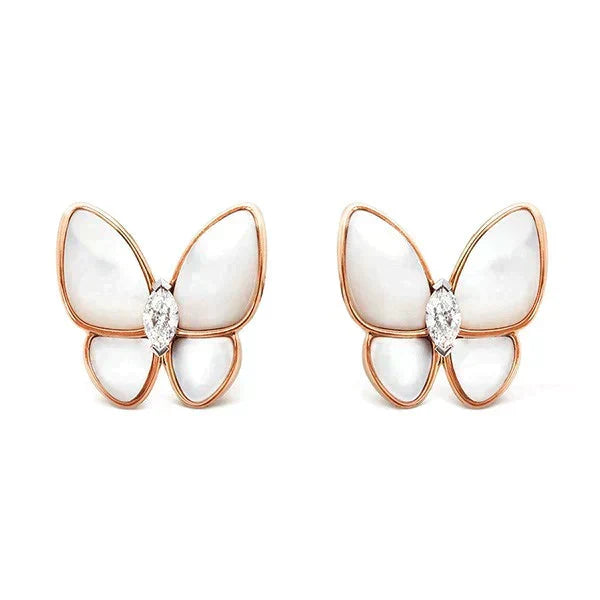 [sparkle Jewelry ]BUTTERFLY MOP DIAMOND EARRINGS
