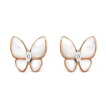 [sparkle Jewelry ]BUTTERFLY MOP DIAMOND EARRINGS