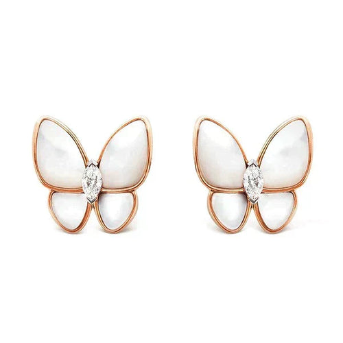 [sparkle Jewelry ]BUTTERFLY MOP DIAMOND EARRINGS