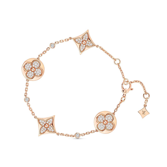 [Sparkle]STAR AND SUN 4 MOTIVE GOLD DIAMANTEN ARMBAND