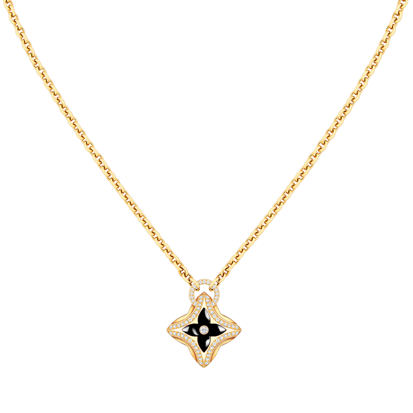 [Sparkle]STAR PEDANT ROSE GOLD DIAMOND NECKLACE