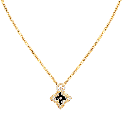 [Sparkle]STAR PEDANT ROSE GOLD DIAMOND NECKLACE