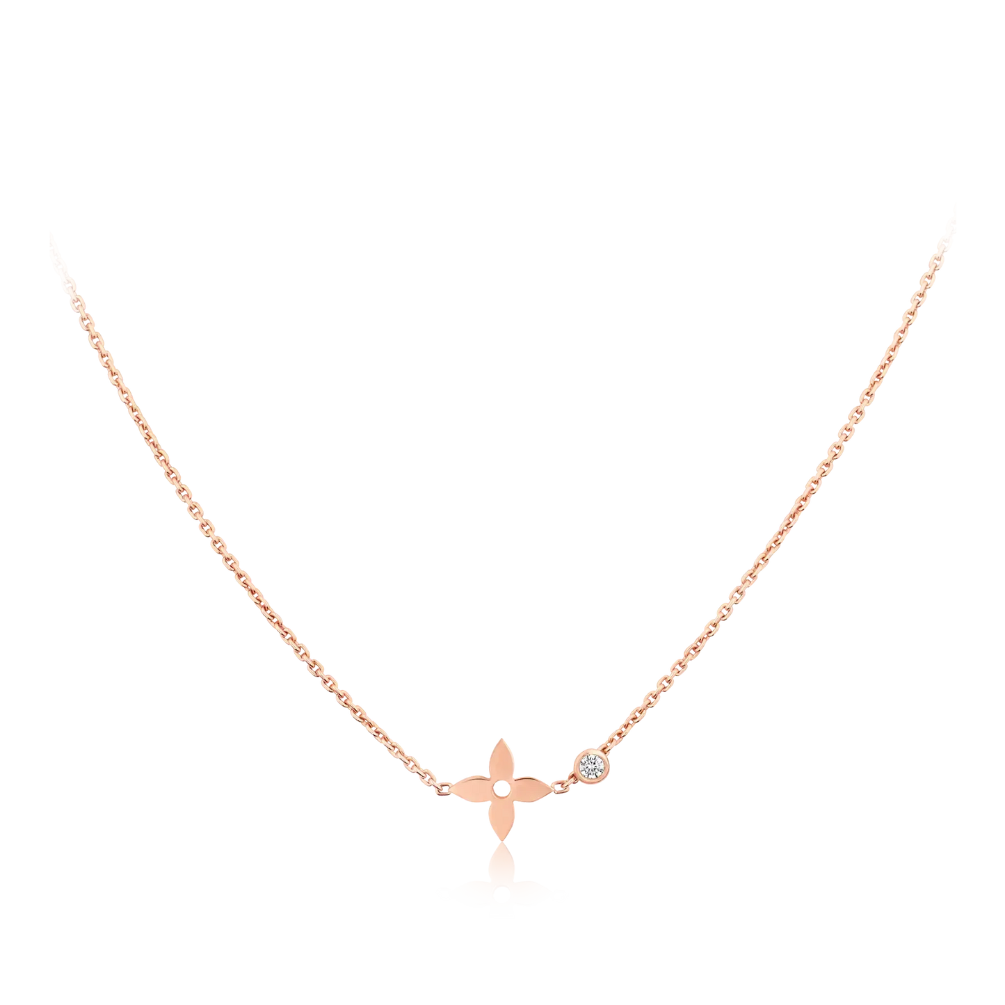 [Sparkle]BLOSSOM PENDANT ROSE GOLD AND DIAMOND