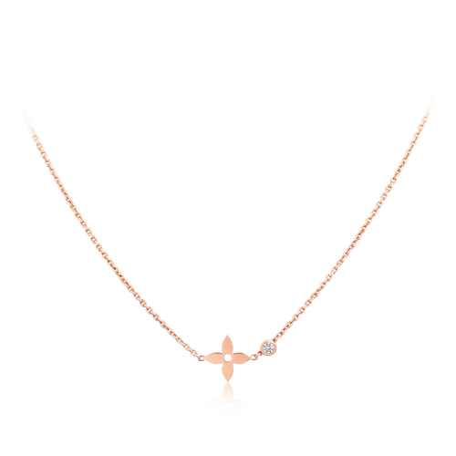 [Sparkle]BLOSSOM PENDANT ROSE GOLD AND DIAMOND