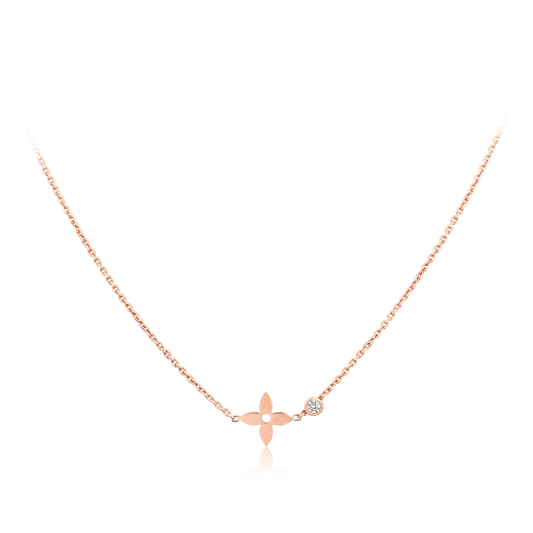 [Sparkle]BLOSSOM ANHÄNGER ROSÉGOLD UND DIAMANT