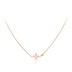 [sparkle Jewelry ]BLOSSOM PENDANT PINK GOLD AND DIAMOND