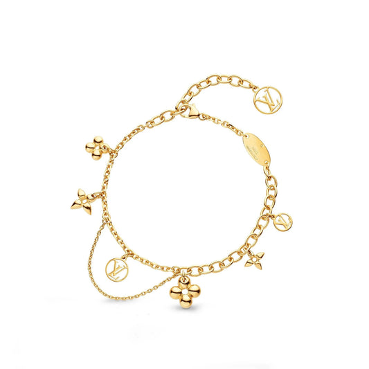 [Sparkle]BLÜHENDES ROSÉGOLD MOP-ARMBAND