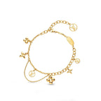 [sparkle Jewelry ]BLOOMING PINK GOLD MOP BRACELET