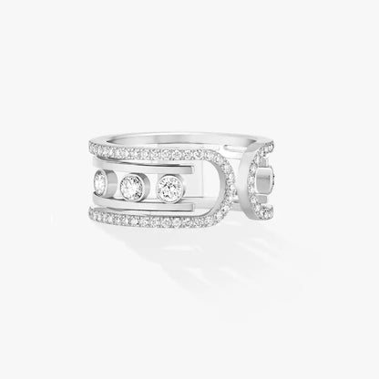 [Sparkle]OPEN MOVE 10-DIAMANT PAVÉ RING
