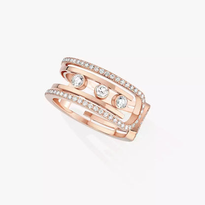 [Sparkle]OPEN MOVE 10-DIAMANT PAVÉ RING