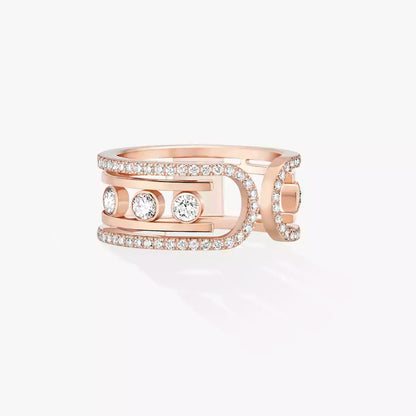[Sparkle]OPEN MOVE 10-DIAMANT PAVÉ RING