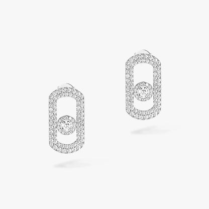 [Sparkle]OHRHÄNGER MIT PAVÉ-DIAMANTEN „MOVE“