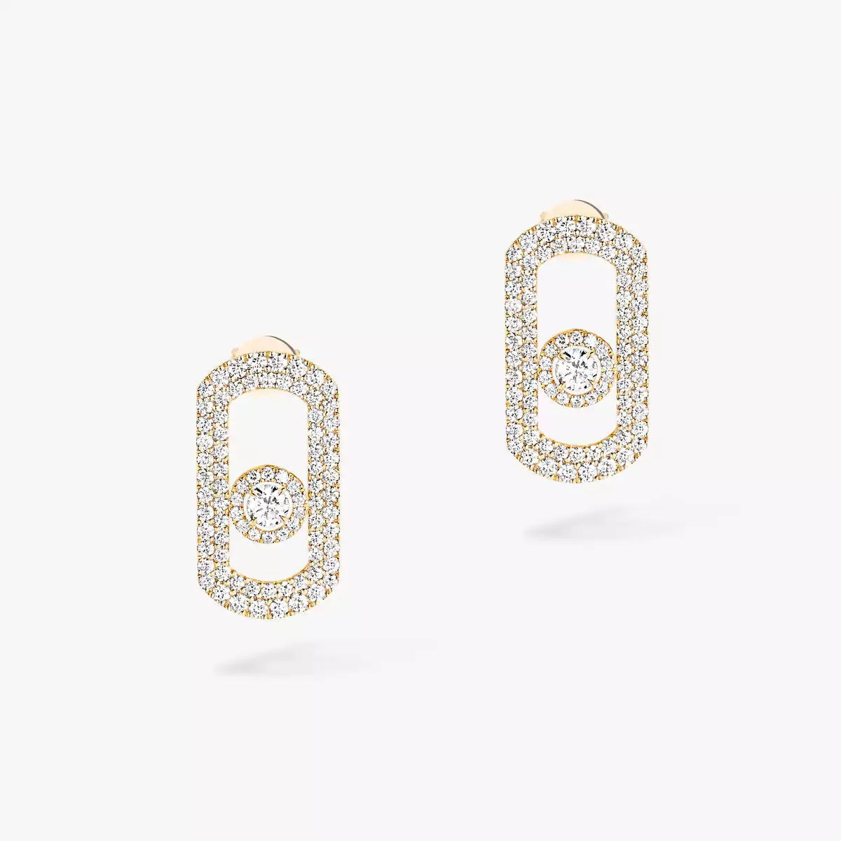 [Sparkle]OHRHÄNGER MIT PAVÉ-DIAMANTEN „MOVE“