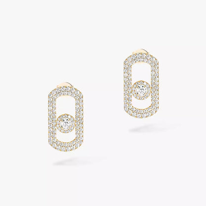 [Sparkle]OHRHÄNGER MIT PAVÉ-DIAMANTEN „MOVE“