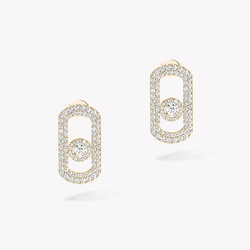 [Sparkle]OHRHÄNGER MIT PAVÉ-DIAMANTEN „MOVE“