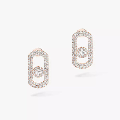 [Sparkle]OHRHÄNGER MIT PAVÉ-DIAMANTEN „MOVE“