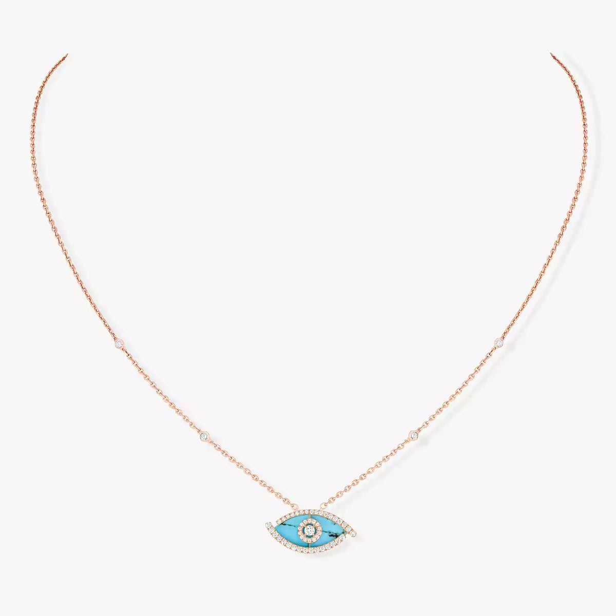 [Sparkle]LUCKY EYE DIAMOND NECKLACE