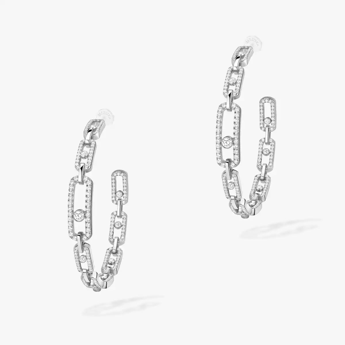 [Sparkle]MOVE LINK KINETIC DIAMOND HOOP OHRRINGE