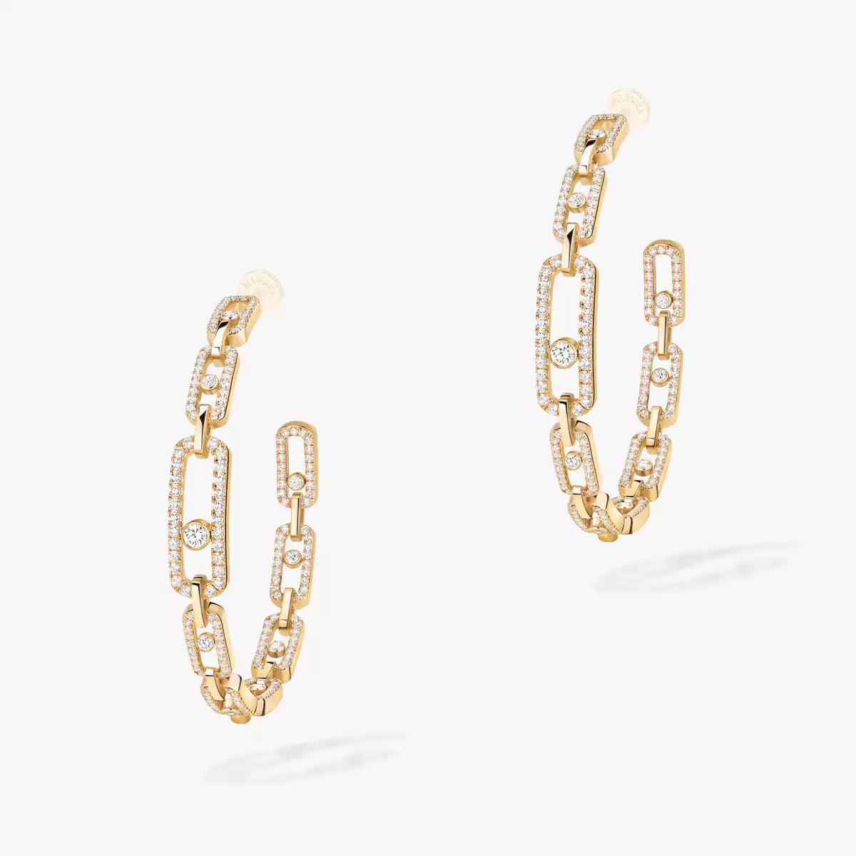 [Sparkle]MOVE LINK KINETIC DIAMOND HOOP OHRRINGE