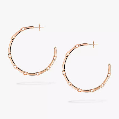 [Sparkle]MOVE LINK KINETIC DIAMOND HOOP OHRRINGE