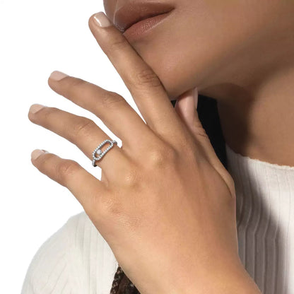 [Sparkle]MOVE UNO FULL PAVÉ-DIAMANTENRING