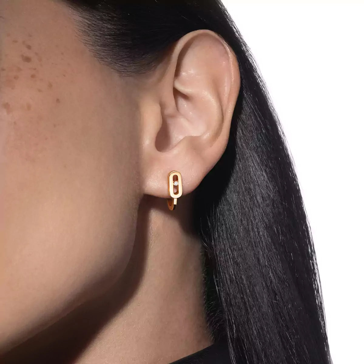 [Sparkle]MOVE CLASSIQUE MINI DIAMANT-CREOLENOHRRINGE