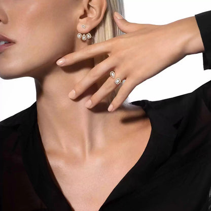 [Sparkle]MEINE ZWILLINGS-TRIO-DIAMANT-OHRRINGE