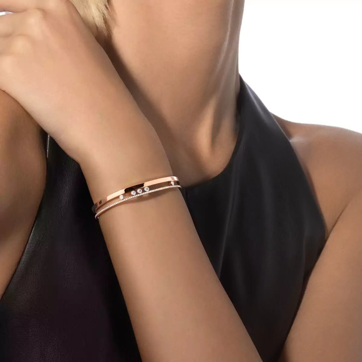 [sparkle Jewelry]Move Romane Diamond Bangle Bracelet
