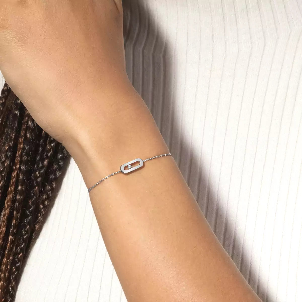 [sparkle Jewelry]Move Uno Diamond Bracelet