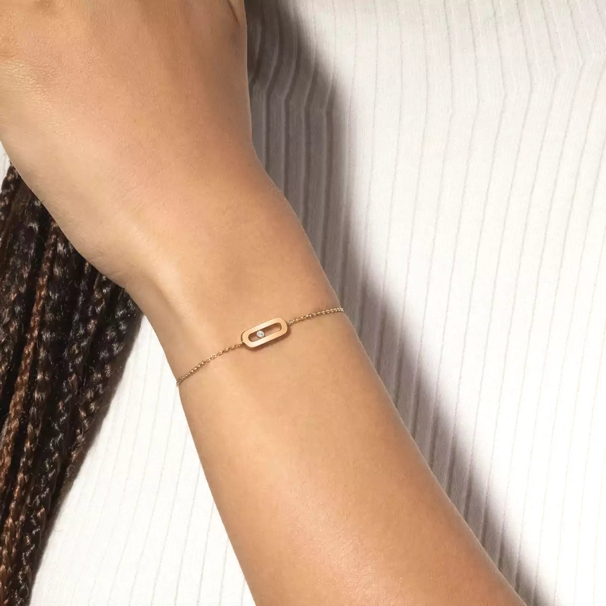 [sparkle Jewelry]Move Uno Diamond Bracelet