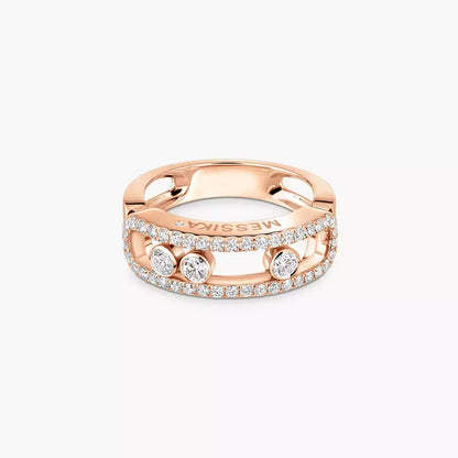 [sparkle Jewelry] Move Gold Diamond Pave_ Ring