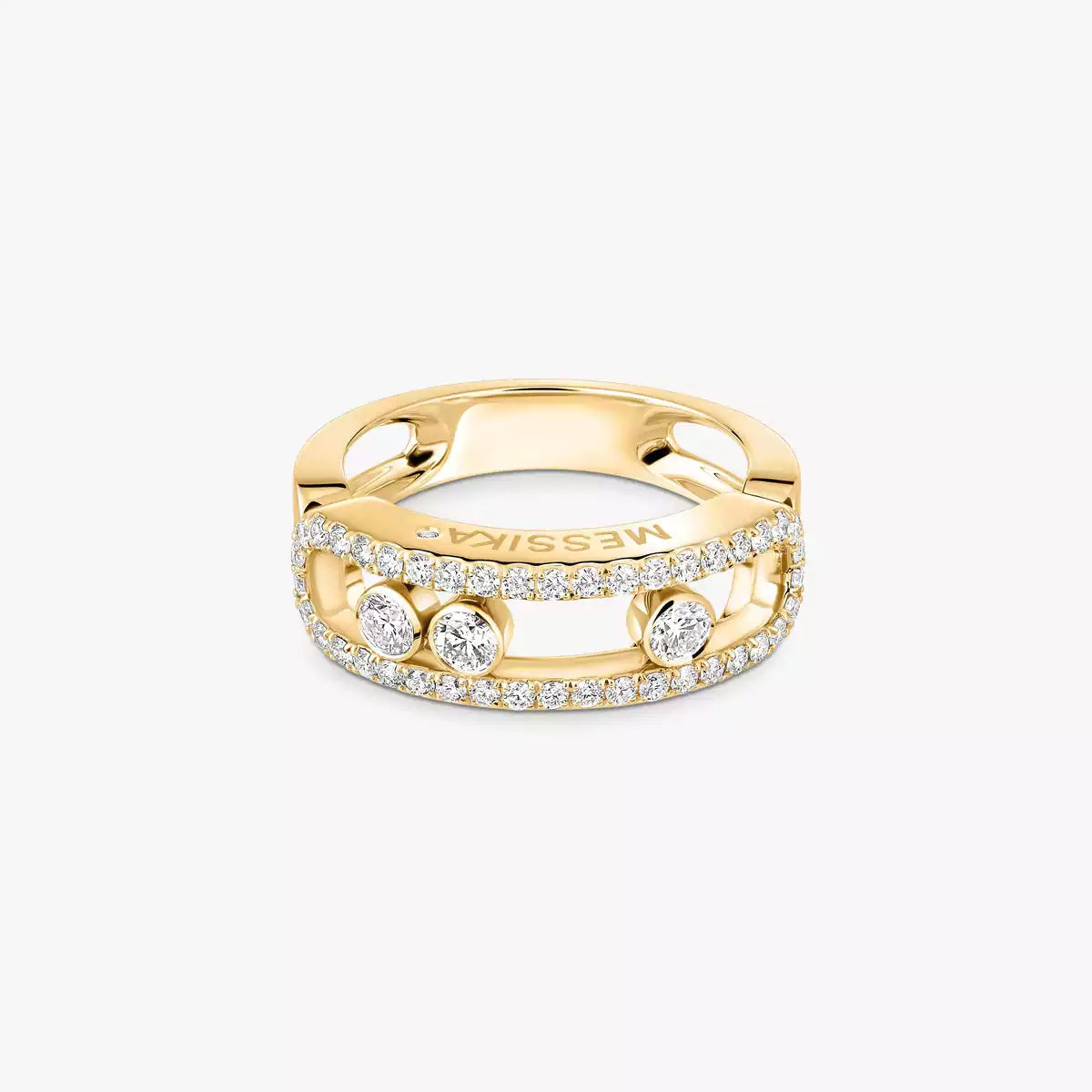 [sparkle Jewelry] Move Gold Diamond Pave_ Ring