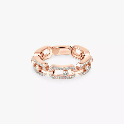 [Sparkle]MOVE LINK PAVÉ DIAMANTRING