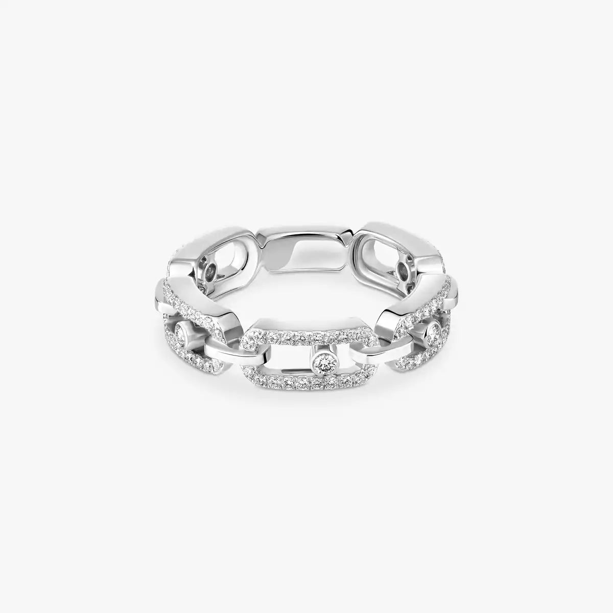 [Sparkle]MOVE LINK PAVÉ DIAMANTRING