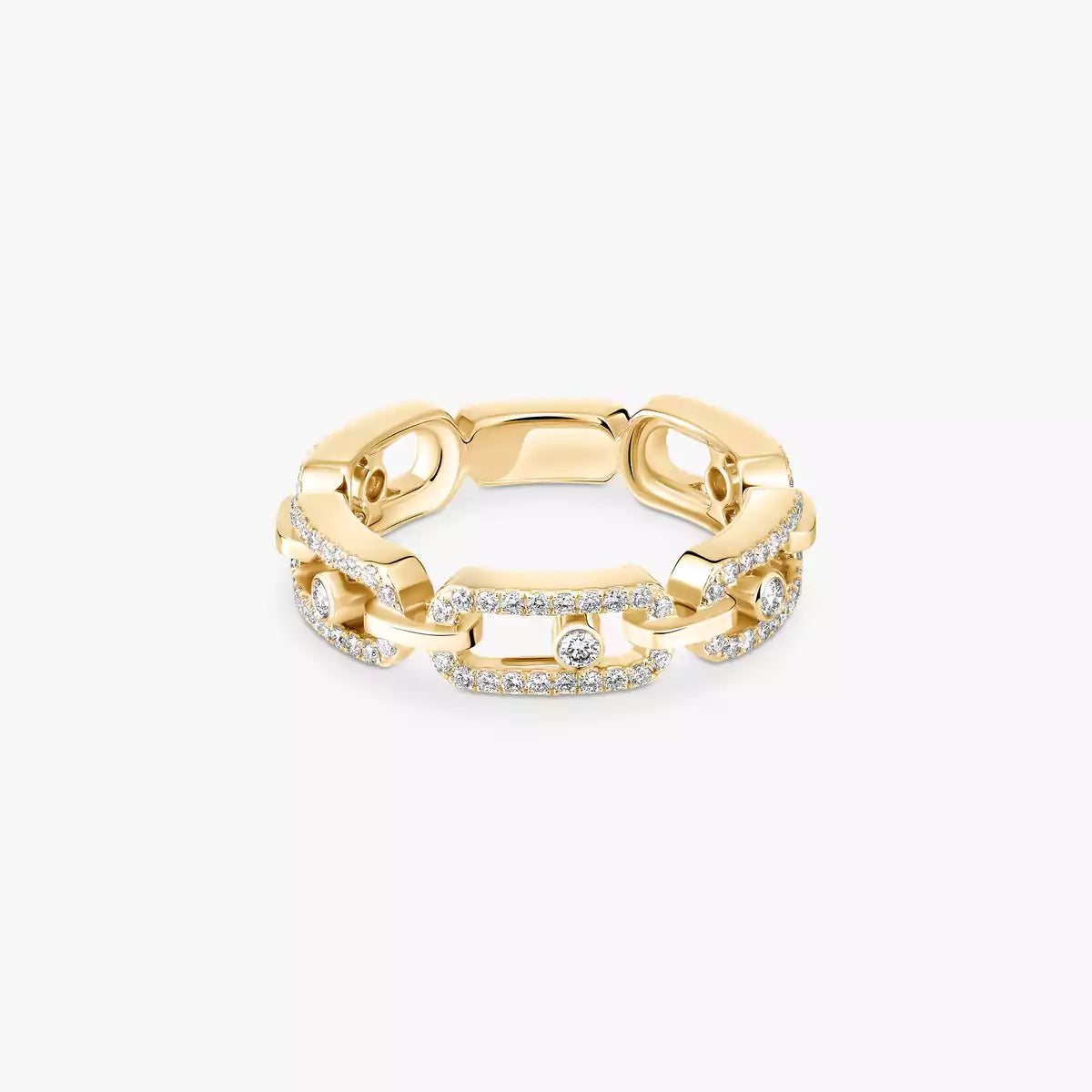 [Sparkle]MOVE LINK PAVÉ DIAMANTRING