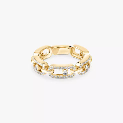 [Sparkle]MOVE LINK PAVÉ DIAMANTRING