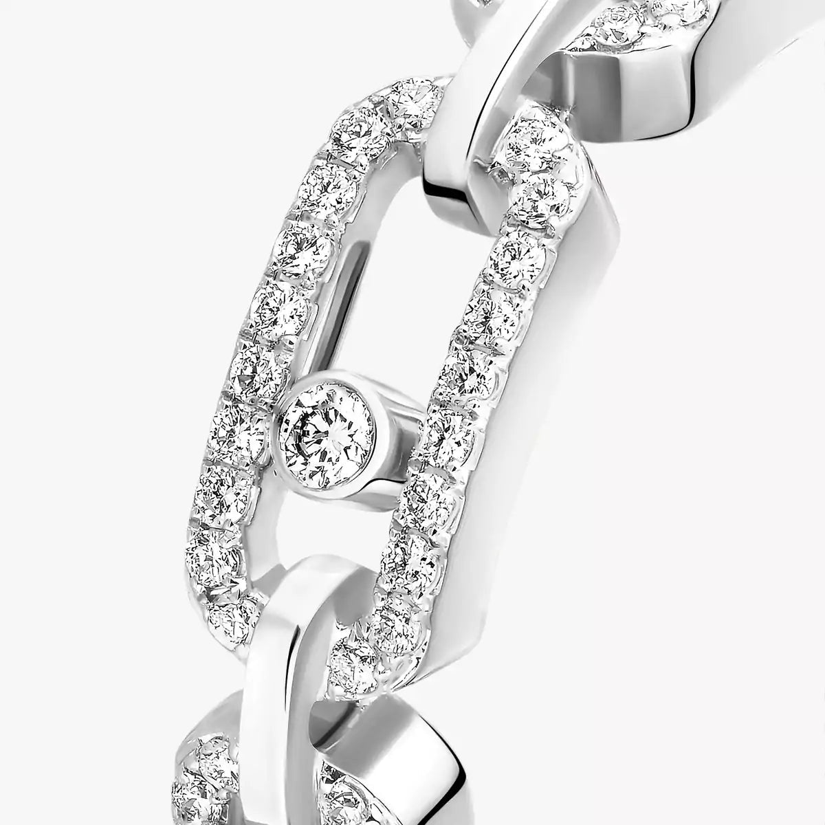 [Sparkle]MOVE LINK PAVÉ DIAMANTRING