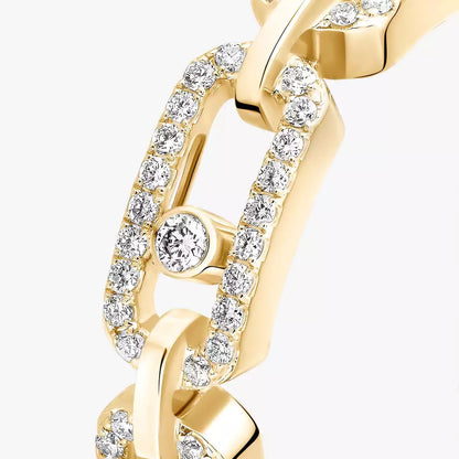 [Sparkle]MOVE LINK PAVÉ DIAMANTRING