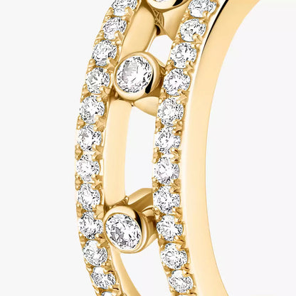 [Sparkle]MOVE PAVÉ DIAMOND HOOP OHRRINGE