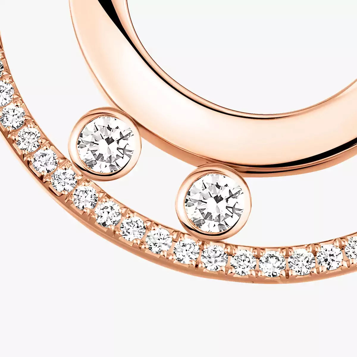 [sparkle Jewelry] Move Romane Small Diamond Hoop Earrings