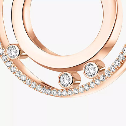 [sparkle Jewelry] Move Romane Small Diamond Hoop Earrings
