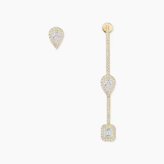 [Sparkle]TWIN DIAMOND DROP イヤリング